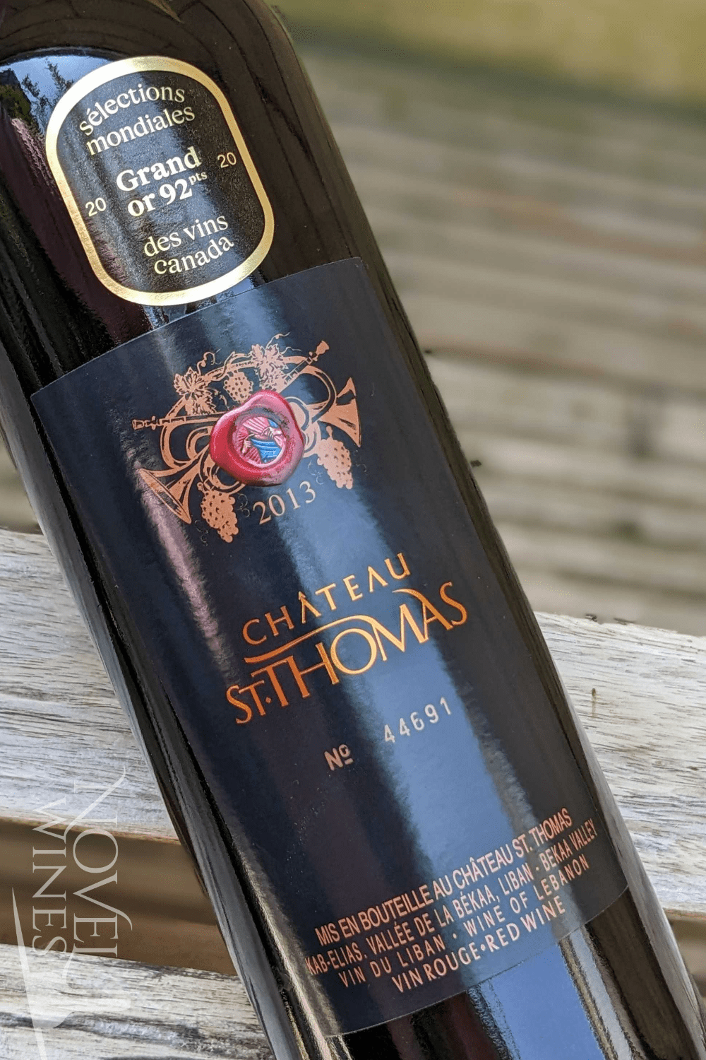Chateau Ksara Red Wine Clos St Thomas 'Chateau St Thomas' Red 2013, Lebanon