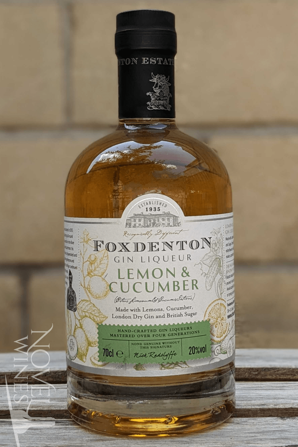 Foxdenton Estate Liqueur Foxdenton Lemon and Cucumber Gin Liqueur 20.0% abv, England