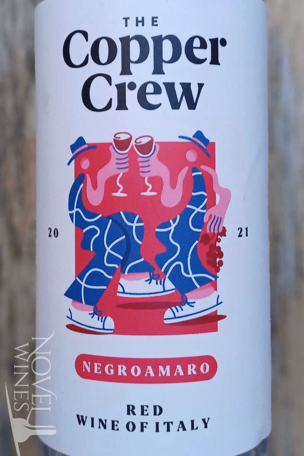 Novel Wines Canned Wine Co. The Copper Crew Negroamaro Organic, Italy