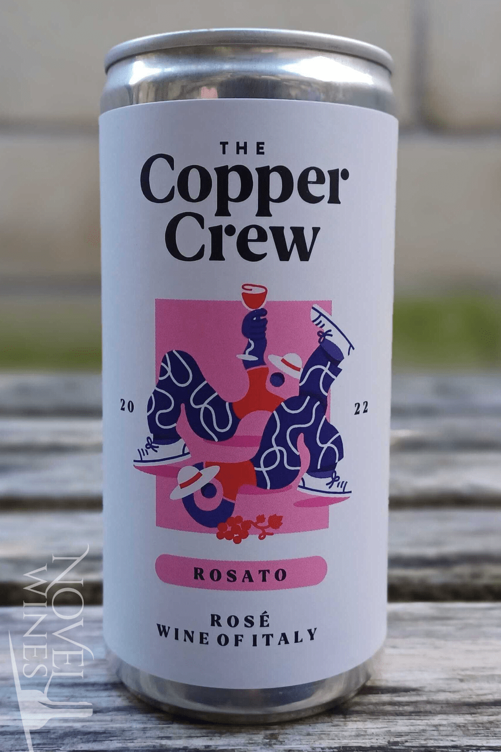 Novel Wines Canned Wine Co. The Copper Crew Rosato Organic, Italy