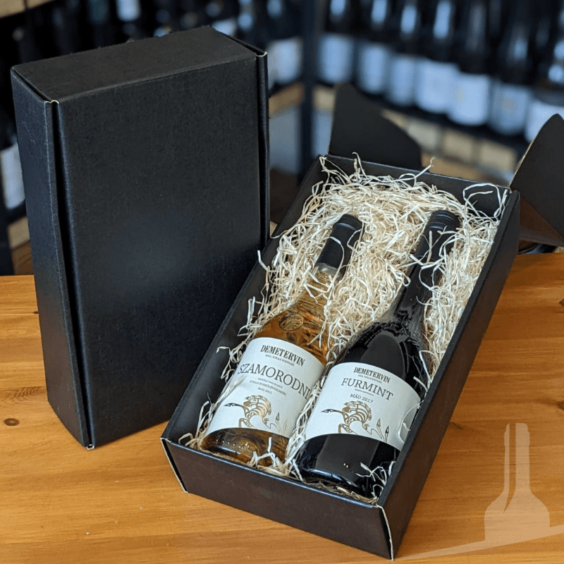 Novel Wines Gift Gift Two Bottles | Best of Tokaj Wines Selection Gift Box | Demetervin Tokaj Wine Gift | Free and Fast Mailsafe UK Delivery