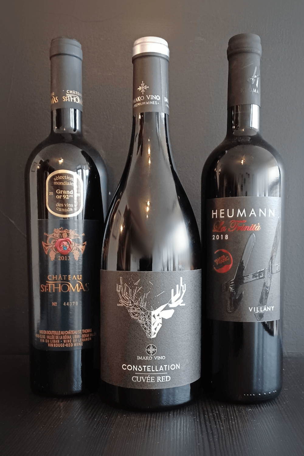 Novel Wines Mixed Case NEW - Limited Edition Premium Red Wine Case - Three Bottle Mixed Case Offer