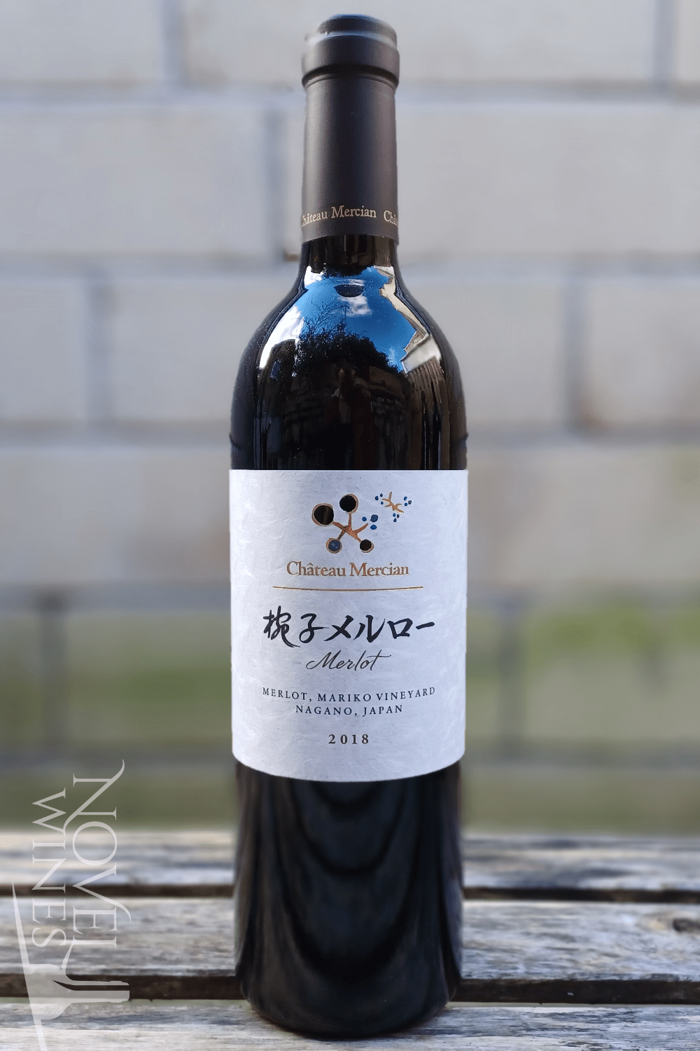 Novel Wines White Wine Chateau Mercian Merlot Mariko 2018, Japan