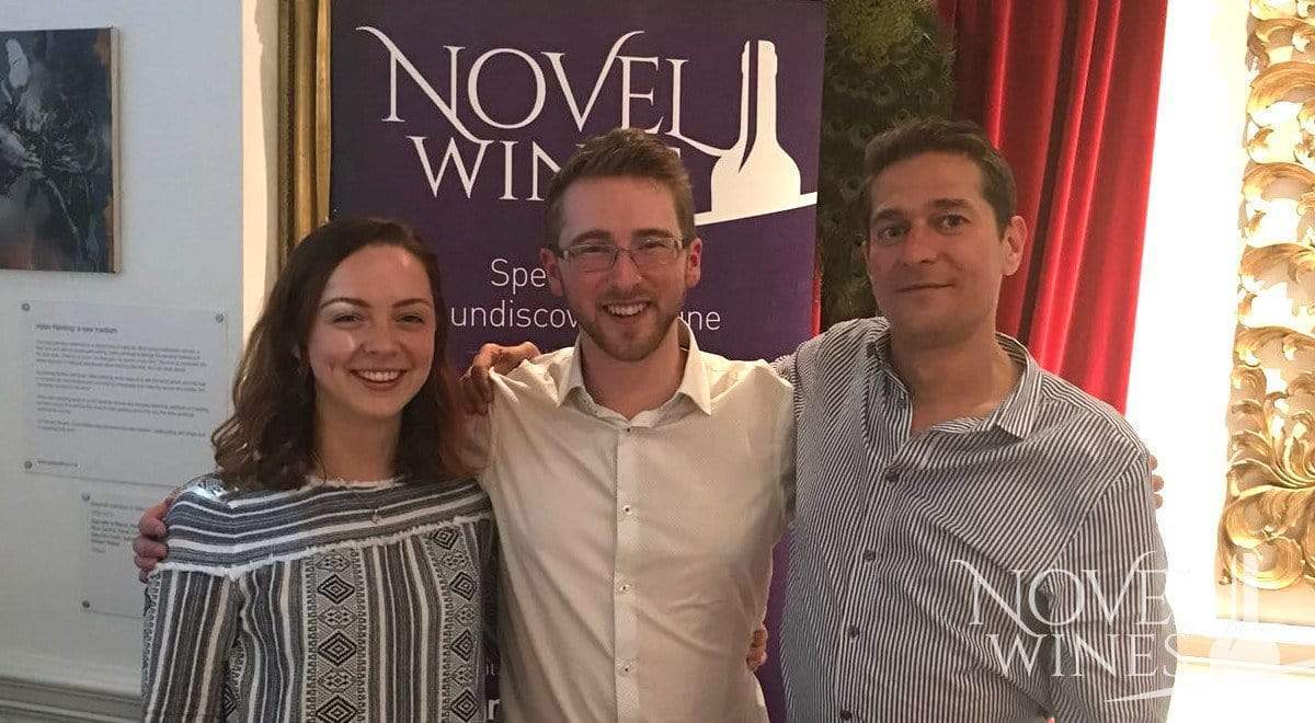 Marina Pellegrini, Ben Franks and Gyorgy Zsiga of Novel Wines