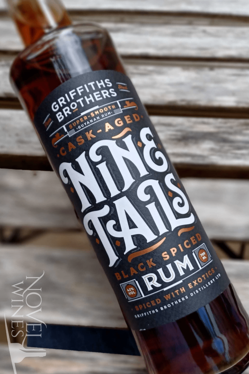 Burning Barn Rum Griffiths Brothers Nine Tails Black Spiced Rum 42.0%, Guyana