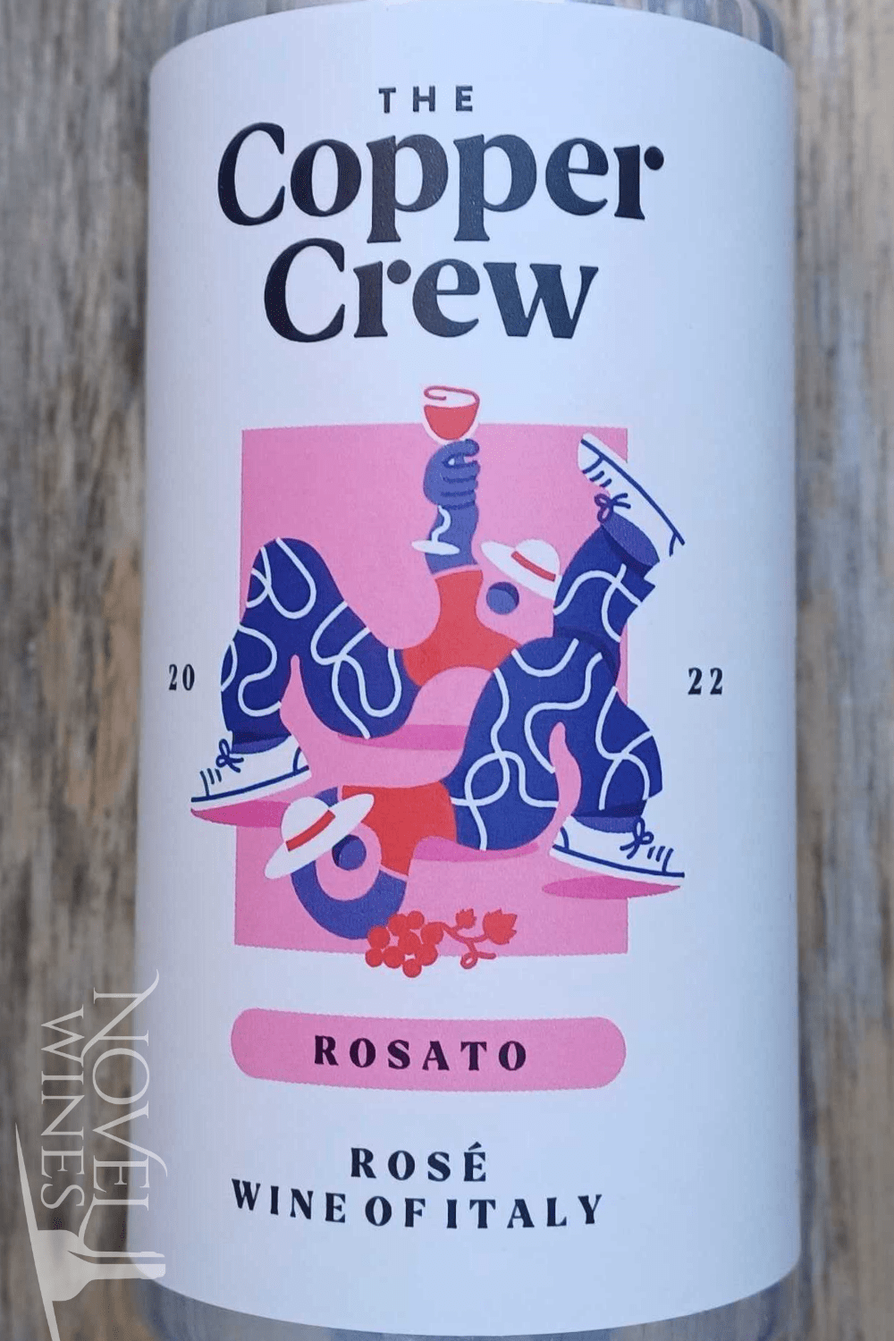 Novel Wines Canned Wine Co. The Copper Crew Rosato Organic, Italy