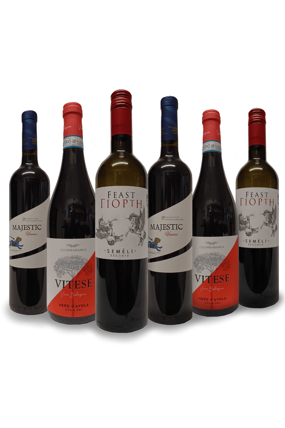 Novel Wines Mixed Case Great Value Mediterranean Red Wines - Six Bottle Mixed Case Offer