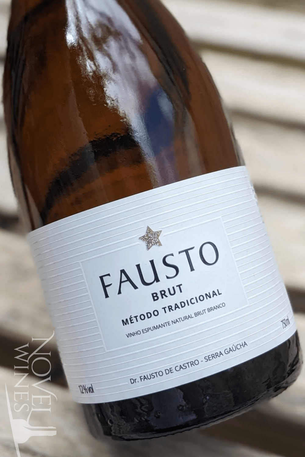 Pizzato Sparkling Wine Pizzato Fausto Brut NV, Brazil